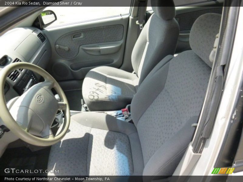 Diamond Silver / Gray 2004 Kia Rio Sedan
