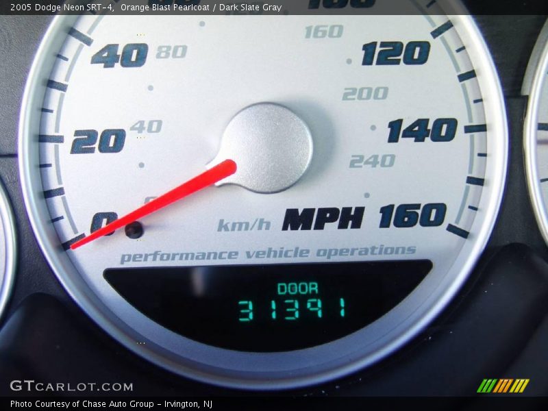 Orange Blast Pearlcoat / Dark Slate Gray 2005 Dodge Neon SRT-4
