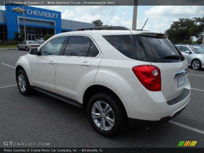 White Diamond Tricoat / Brownstone/Jet Black 2015 Chevrolet Equinox LT