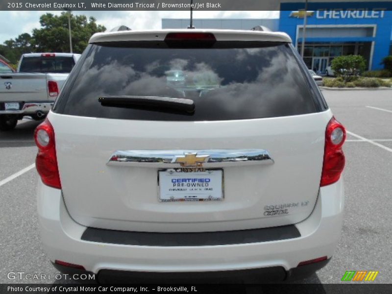 White Diamond Tricoat / Brownstone/Jet Black 2015 Chevrolet Equinox LT
