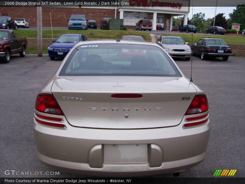 Linen Gold Metallic / Dark Slate Grey 2006 Dodge Stratus SXT Sedan