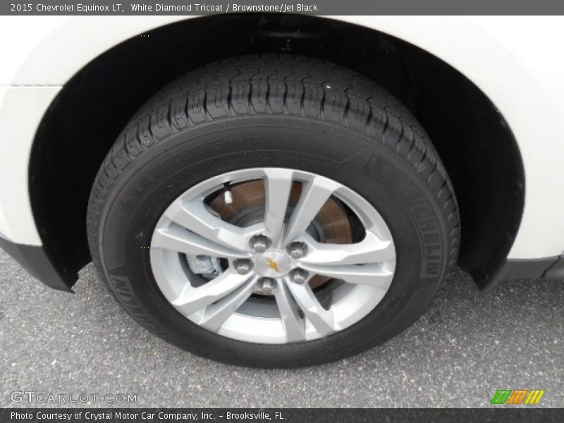 White Diamond Tricoat / Brownstone/Jet Black 2015 Chevrolet Equinox LT