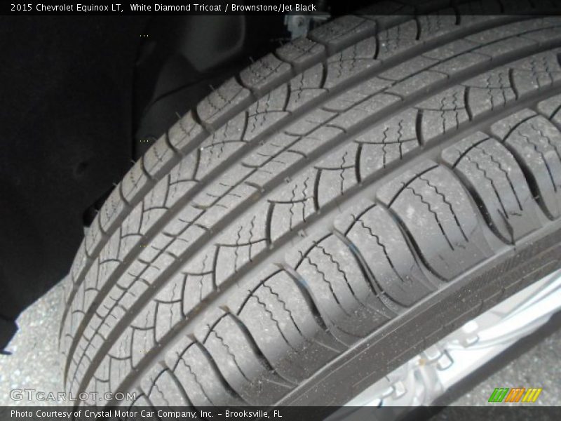 White Diamond Tricoat / Brownstone/Jet Black 2015 Chevrolet Equinox LT