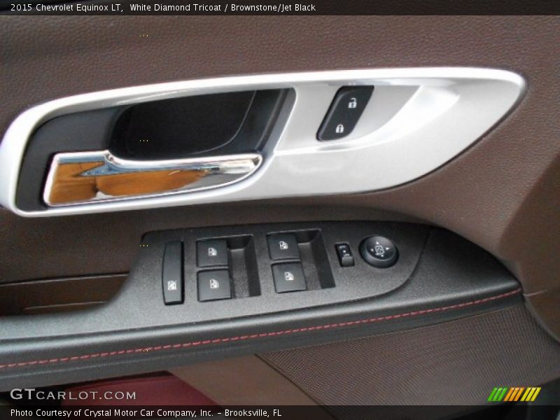 White Diamond Tricoat / Brownstone/Jet Black 2015 Chevrolet Equinox LT