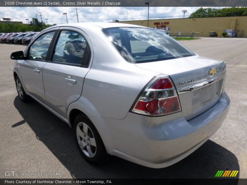 Cosmic Silver Metallic / Charcoal 2008 Chevrolet Aveo LS Sedan