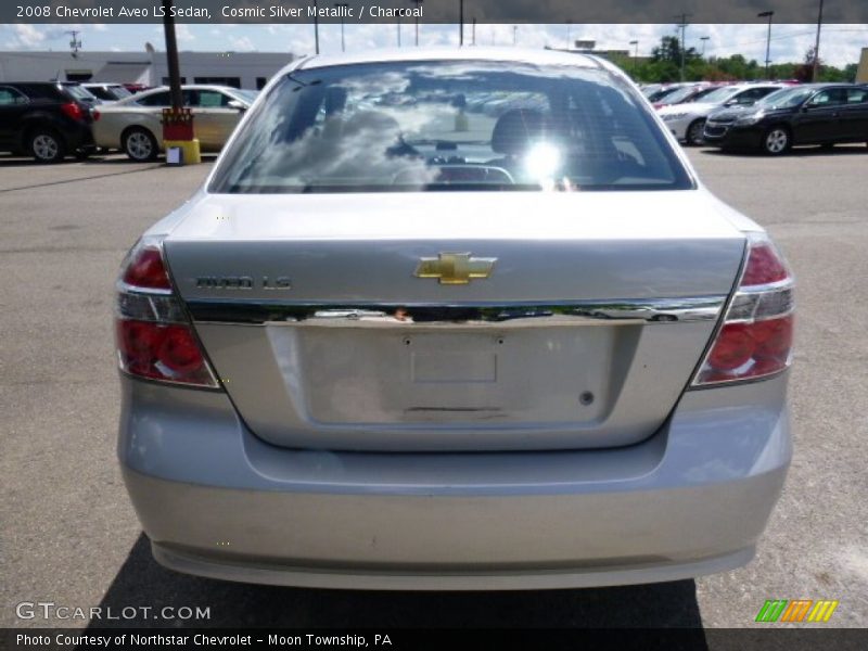 Cosmic Silver Metallic / Charcoal 2008 Chevrolet Aveo LS Sedan