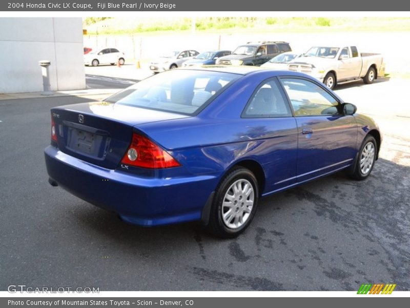 Fiji Blue Pearl / Ivory Beige 2004 Honda Civic LX Coupe