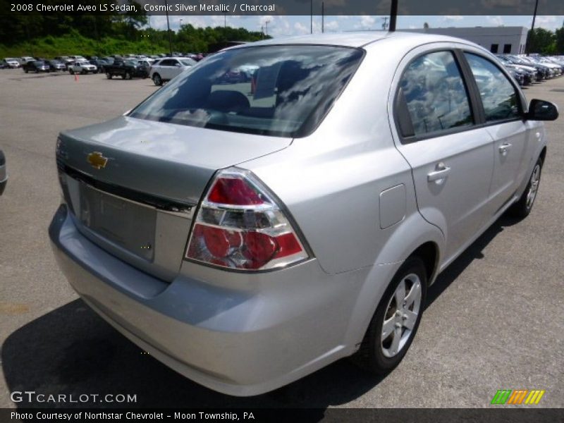 Cosmic Silver Metallic / Charcoal 2008 Chevrolet Aveo LS Sedan