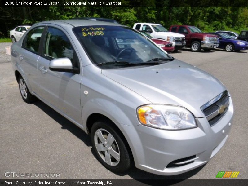 Cosmic Silver Metallic / Charcoal 2008 Chevrolet Aveo LS Sedan
