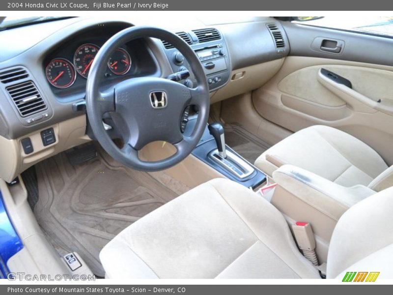  2004 Civic LX Coupe Ivory Beige Interior