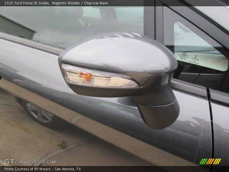 Magnetic Metallic / Charcoal Black 2015 Ford Fiesta SE Sedan