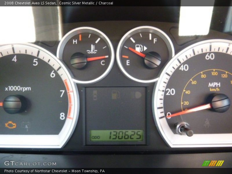 Cosmic Silver Metallic / Charcoal 2008 Chevrolet Aveo LS Sedan