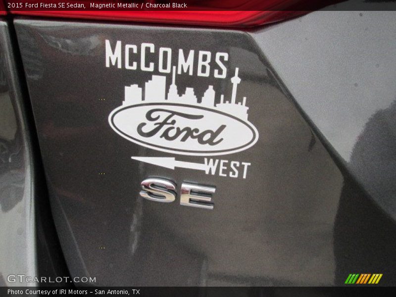 Magnetic Metallic / Charcoal Black 2015 Ford Fiesta SE Sedan