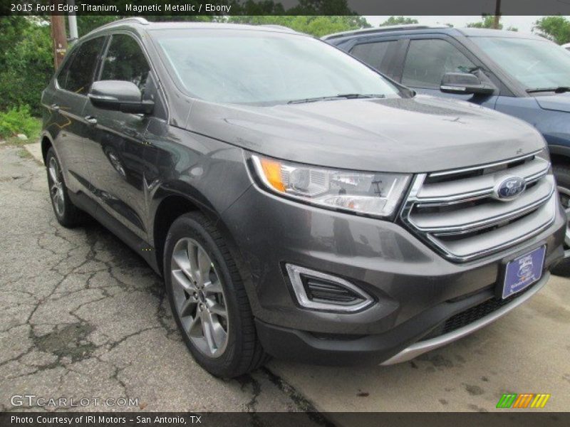 Magnetic Metallic / Ebony 2015 Ford Edge Titanium