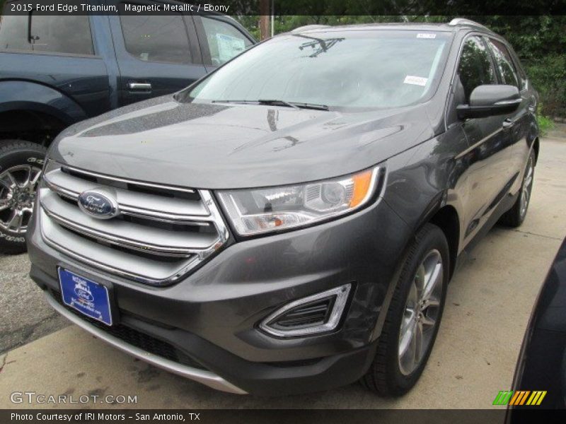Magnetic Metallic / Ebony 2015 Ford Edge Titanium