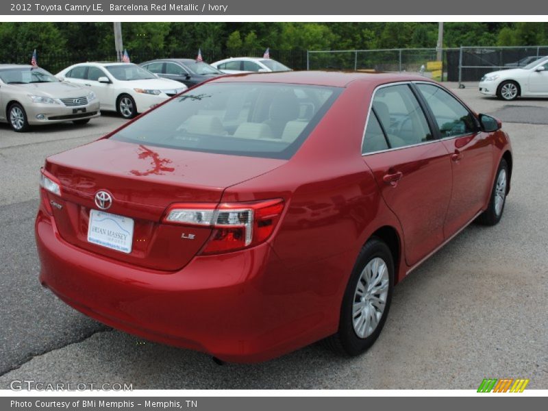 Barcelona Red Metallic / Ivory 2012 Toyota Camry LE