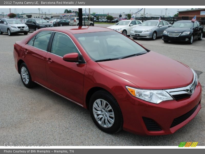 Barcelona Red Metallic / Ivory 2012 Toyota Camry LE