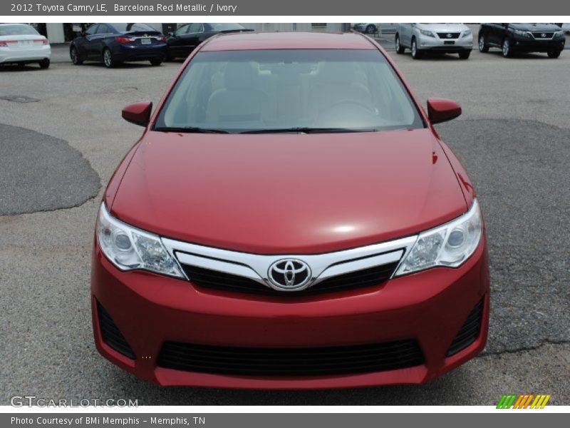 Barcelona Red Metallic / Ivory 2012 Toyota Camry LE