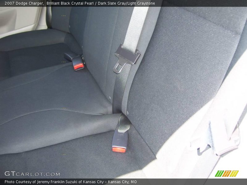 Brilliant Black Crystal Pearl / Dark Slate Gray/Light Graystone 2007 Dodge Charger
