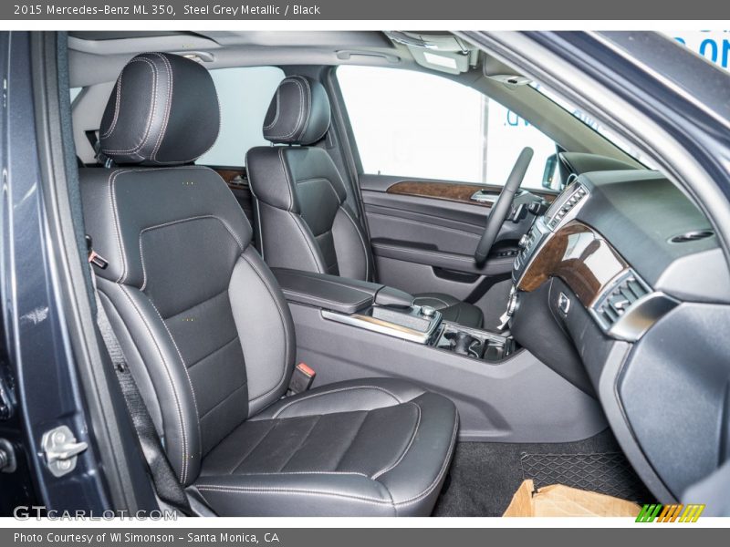 Steel Grey Metallic / Black 2015 Mercedes-Benz ML 350