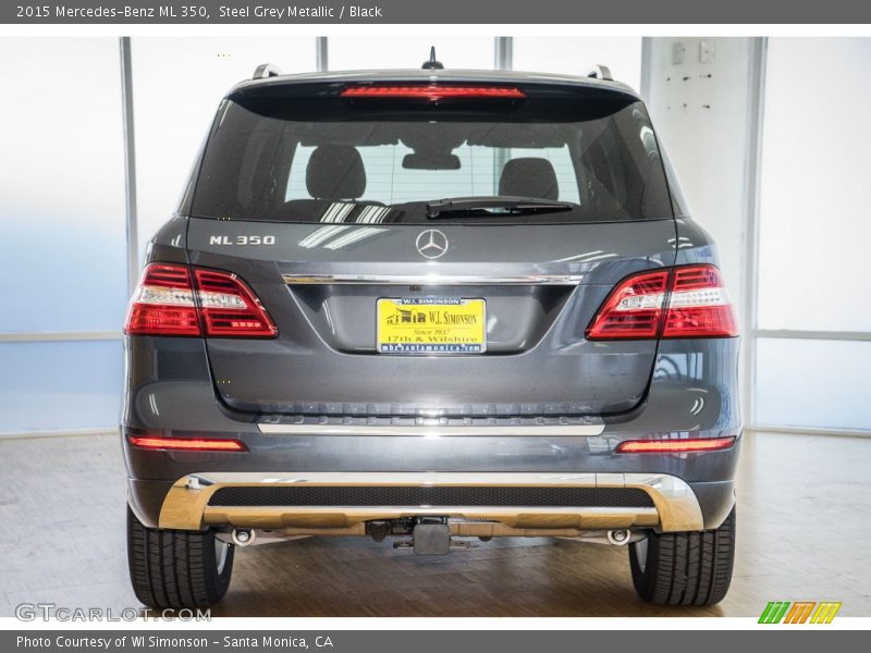 Steel Grey Metallic / Black 2015 Mercedes-Benz ML 350