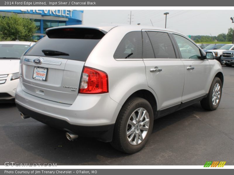 Ingot Silver / Charcoal Black 2014 Ford Edge Limited
