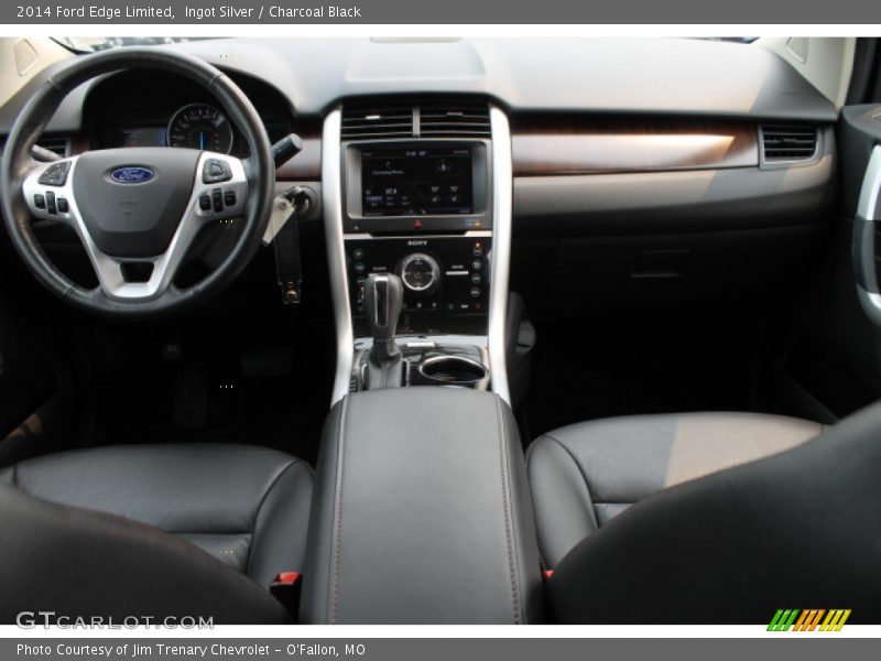 Ingot Silver / Charcoal Black 2014 Ford Edge Limited