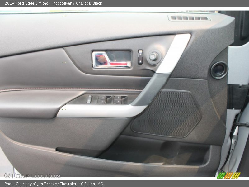 Ingot Silver / Charcoal Black 2014 Ford Edge Limited