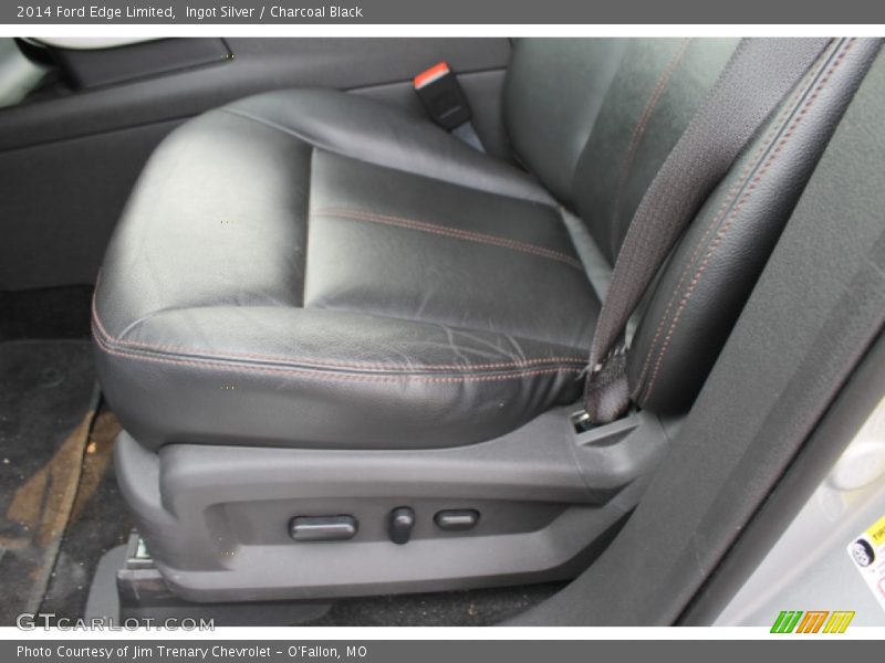 Ingot Silver / Charcoal Black 2014 Ford Edge Limited
