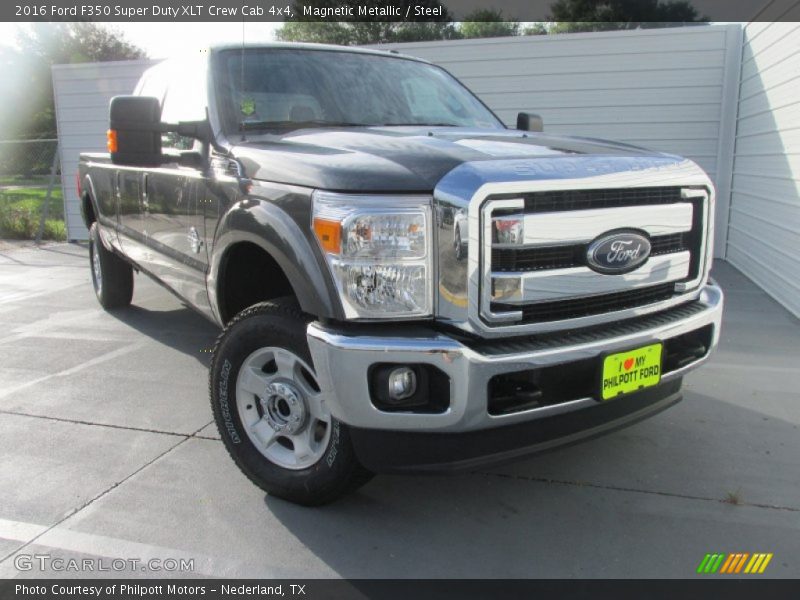 Magnetic Metallic / Steel 2016 Ford F350 Super Duty XLT Crew Cab 4x4