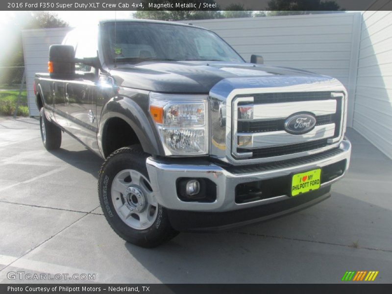 Magnetic Metallic / Steel 2016 Ford F350 Super Duty XLT Crew Cab 4x4