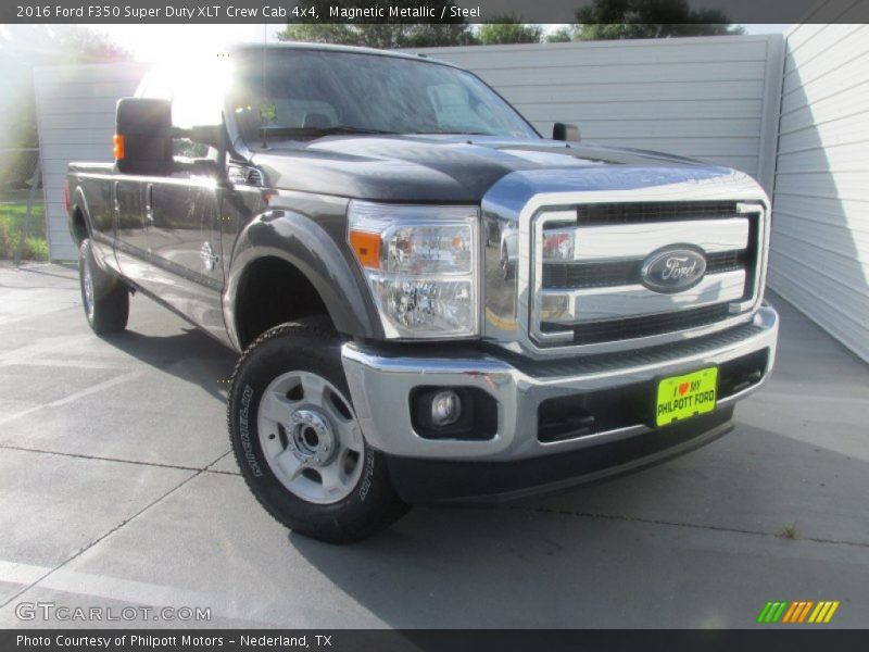 Magnetic Metallic / Steel 2016 Ford F350 Super Duty XLT Crew Cab 4x4