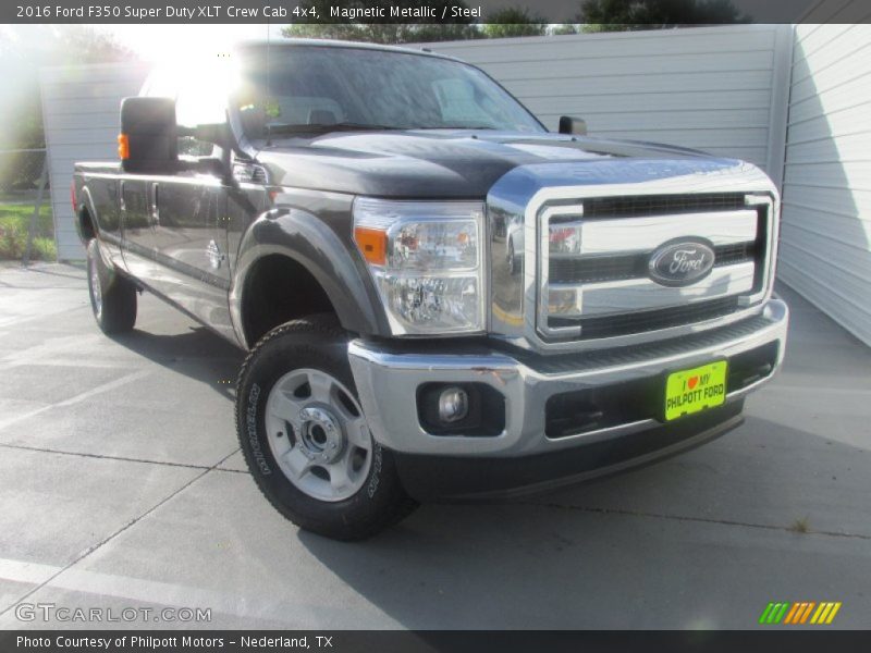 Magnetic Metallic / Steel 2016 Ford F350 Super Duty XLT Crew Cab 4x4