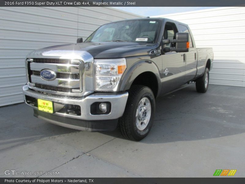 Magnetic Metallic / Steel 2016 Ford F350 Super Duty XLT Crew Cab 4x4