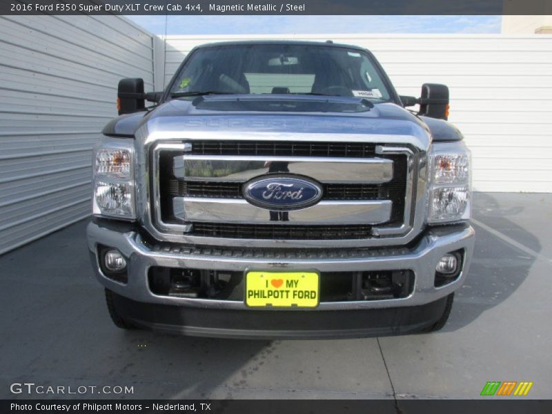 Magnetic Metallic / Steel 2016 Ford F350 Super Duty XLT Crew Cab 4x4