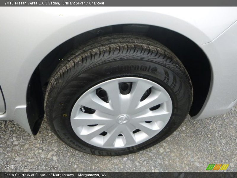 Brilliant Silver / Charcoal 2015 Nissan Versa 1.6 S Sedan