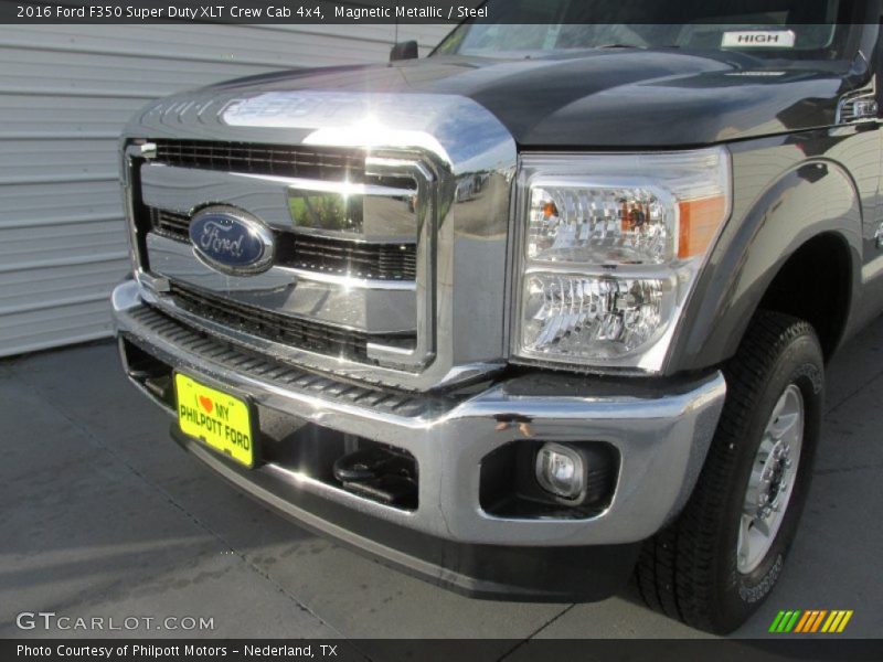 Magnetic Metallic / Steel 2016 Ford F350 Super Duty XLT Crew Cab 4x4