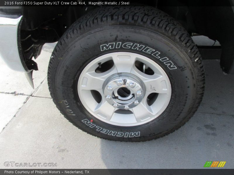 Magnetic Metallic / Steel 2016 Ford F350 Super Duty XLT Crew Cab 4x4