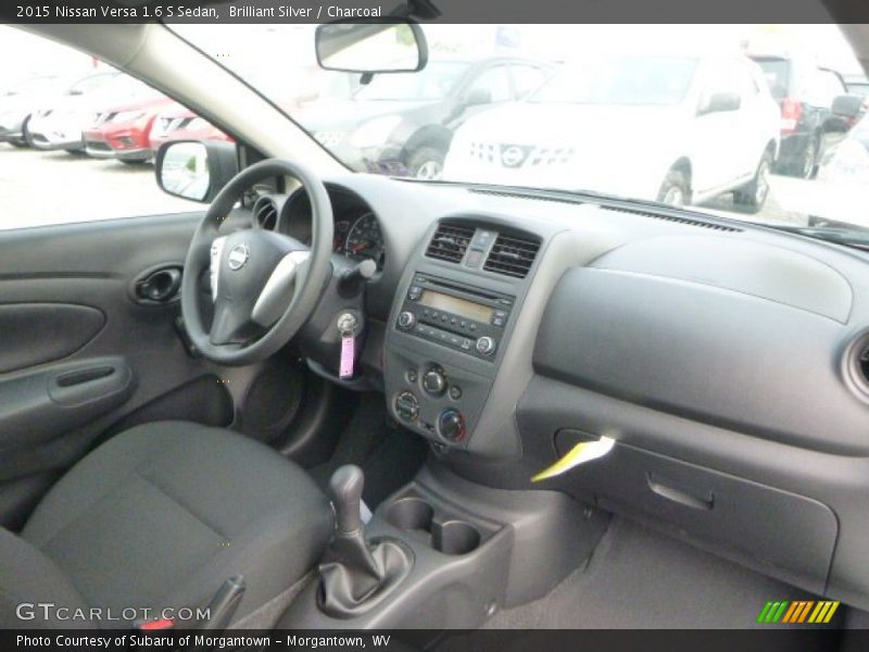 Brilliant Silver / Charcoal 2015 Nissan Versa 1.6 S Sedan