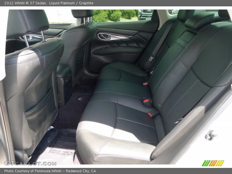 Rear Seat of 2012 M 37 Sedan