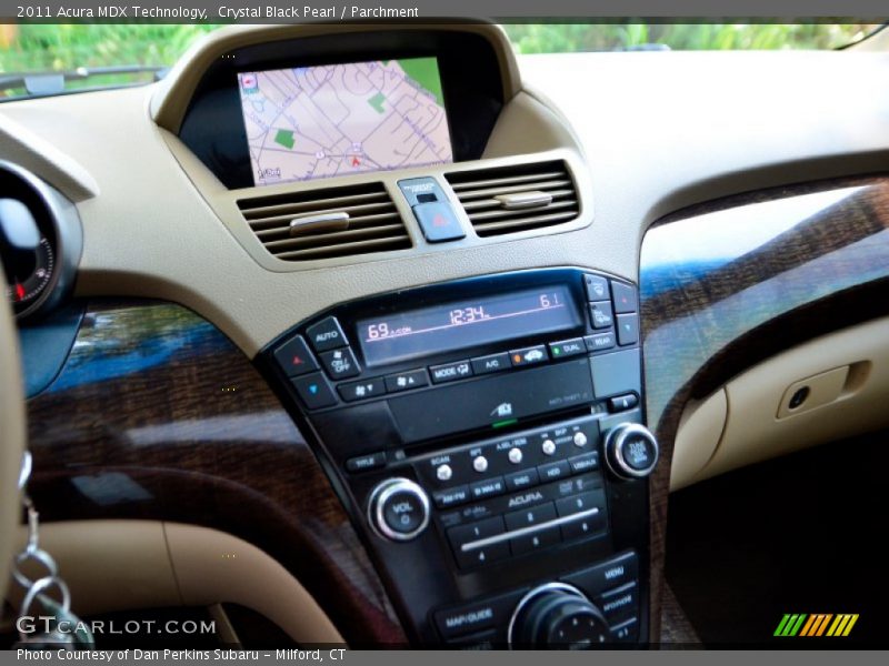 Crystal Black Pearl / Parchment 2011 Acura MDX Technology