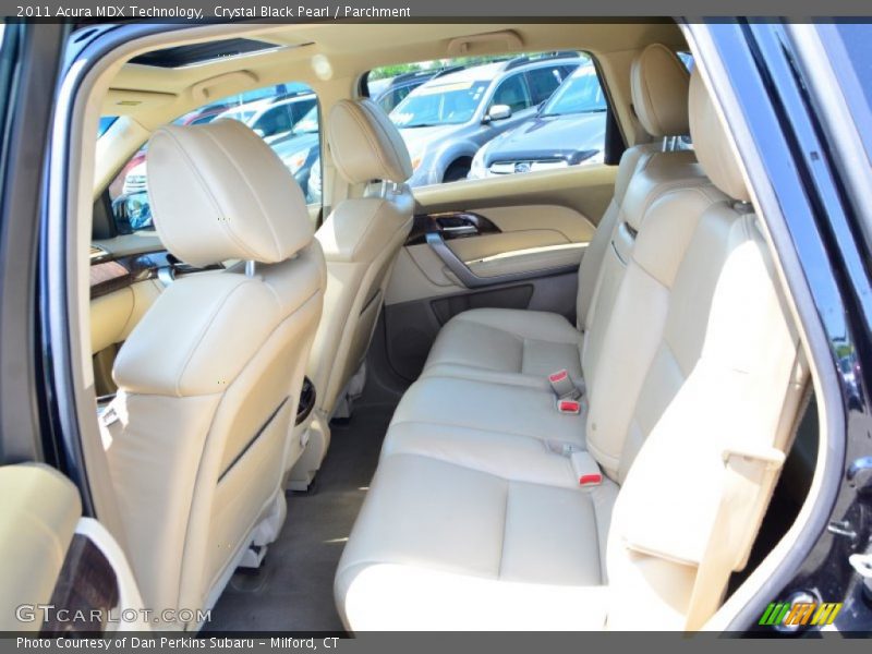 Crystal Black Pearl / Parchment 2011 Acura MDX Technology