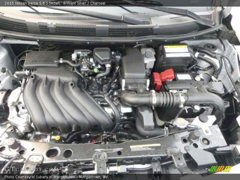 Brilliant Silver / Charcoal 2015 Nissan Versa 1.6 S Sedan