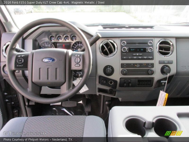 Magnetic Metallic / Steel 2016 Ford F350 Super Duty XLT Crew Cab 4x4