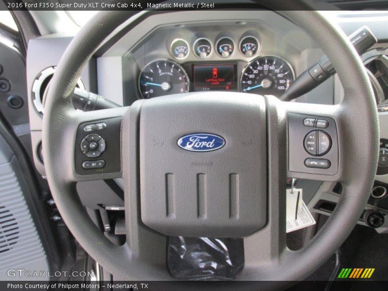 Magnetic Metallic / Steel 2016 Ford F350 Super Duty XLT Crew Cab 4x4