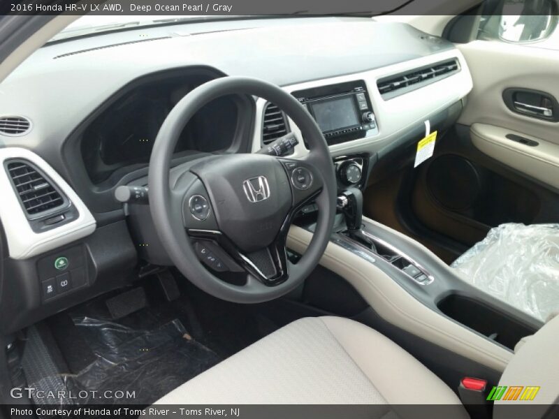 Gray Interior - 2016 HR-V LX AWD 