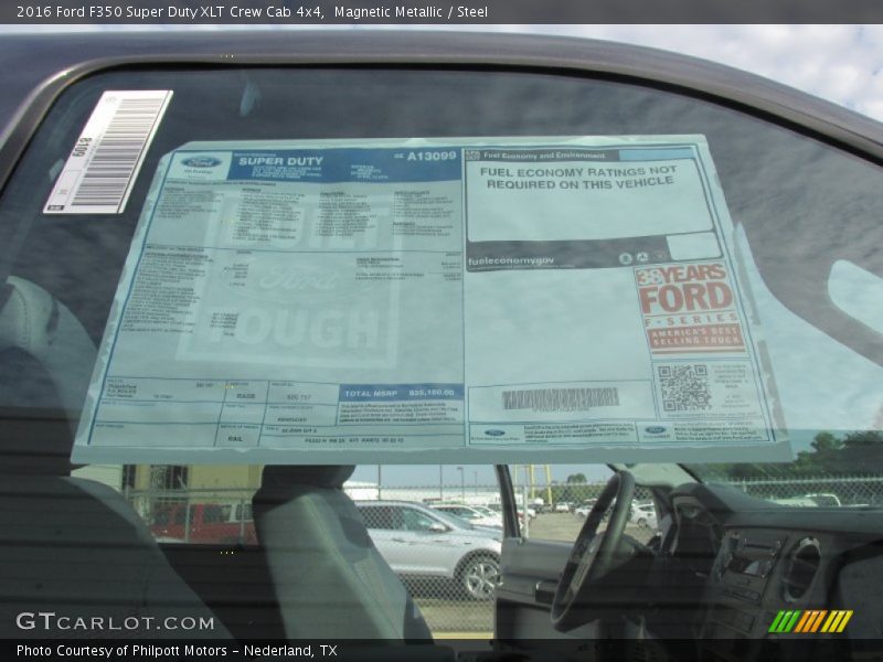 Magnetic Metallic / Steel 2016 Ford F350 Super Duty XLT Crew Cab 4x4