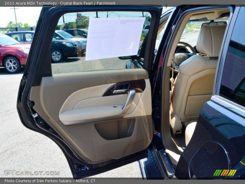 Crystal Black Pearl / Parchment 2011 Acura MDX Technology