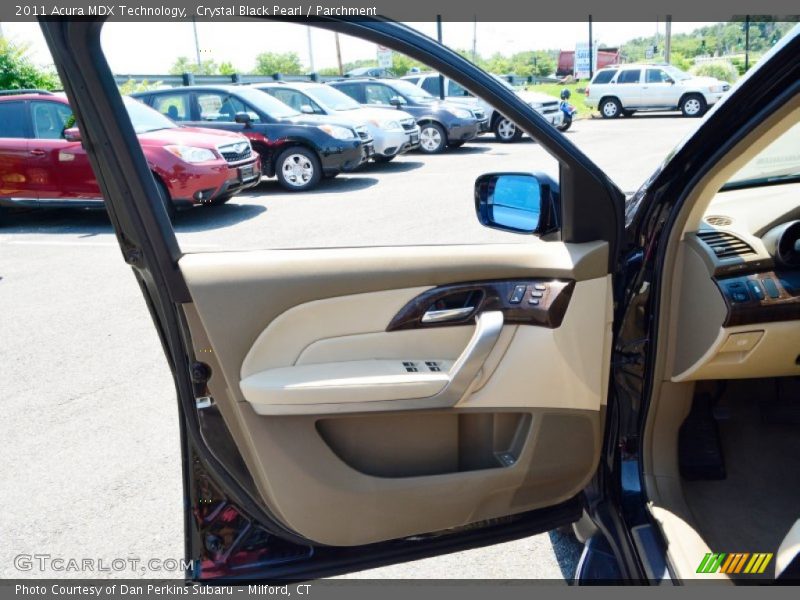 Crystal Black Pearl / Parchment 2011 Acura MDX Technology