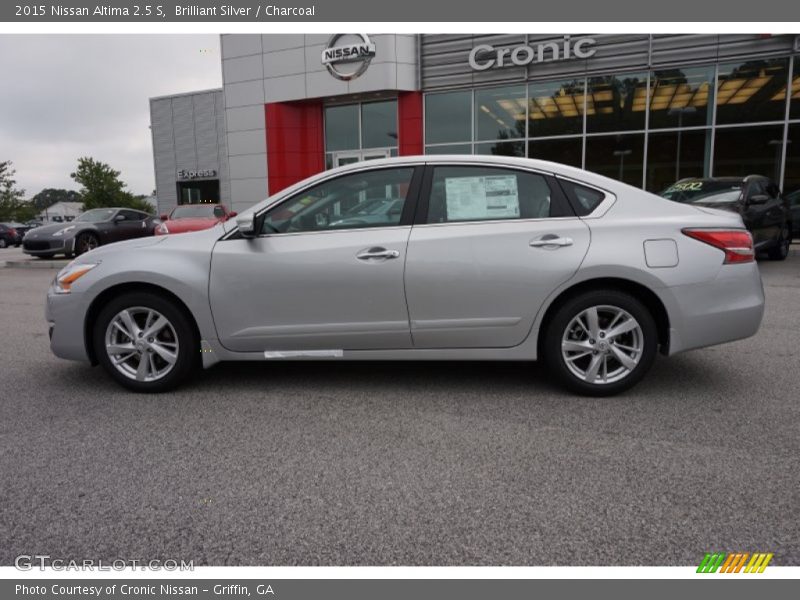 Brilliant Silver / Charcoal 2015 Nissan Altima 2.5 S